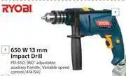 Builders Warehouse Ryobi 650 W 13mm Impact Drill PD-650 offer