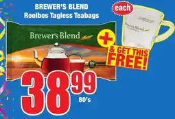Boxer Superstores BREWER'S BLEND Rooibos Tagless Teabags offer