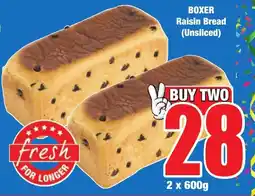 Boxer Superstores BOXER Raisin Bread (Unsliced) offer