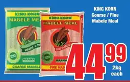 KING KORN Coarse/ Fine Mabele Meal