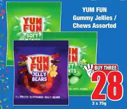 Boxer Superstores YUM FUN Gummy Jellies/ Chews Assorted offer