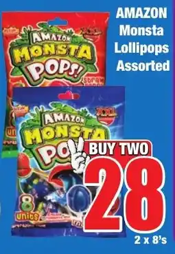 AMAZON Monsta Lollipops Assorted
