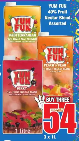 Boxer Superstores YUM FUN 40% Fruit Nectar Blend Assorted offer