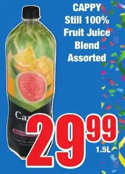 Boxer Superstores CAPPY Still 100% Fruit Juice Blend Assorted offer