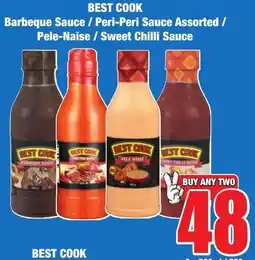 Boxer Superstores BEST COOK Barbeque Sauce / Peri-Peri Sauce Assorted / Pele-Naise / Sweet Chilli Sauce offer