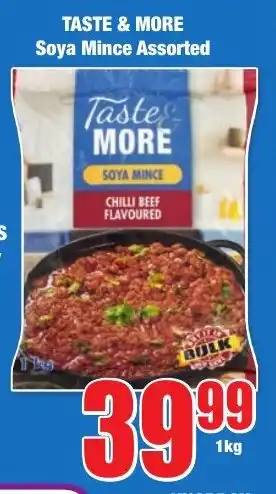 Boxer Superstores TASTE & MORE Soya Mince Assorted offer