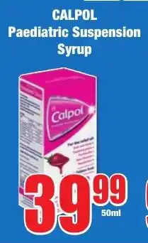 Boxer Superstores CALPOL Paediatric Suspension Syrup offer