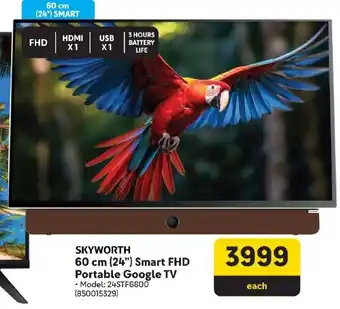 Makro SKYWORTH 60 cm (24") Smart FHD Portable Google TV offer