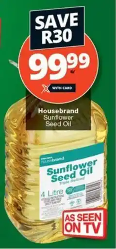 Checkers Housebrand Sunflower Seed Oil offer