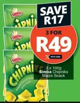 Checkers Simba Chipniks Maize Snack offer