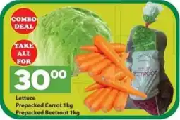 Check Save Lettuce Prepacked Carrot, Prepacked Beetroot offer