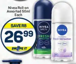 Pick n Pay Hypermarket Nivea Roll-on Assorted offer