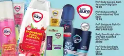 Body Sure Body Lotion or Cream Assorted