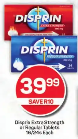 Pick n Pay Hypermarket Disprin Extra Strength or Regular Tablets offer
