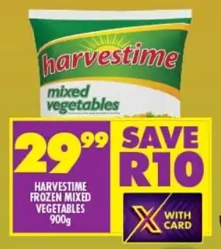 Shoprite Harvestime frozen mixed vegetables offer