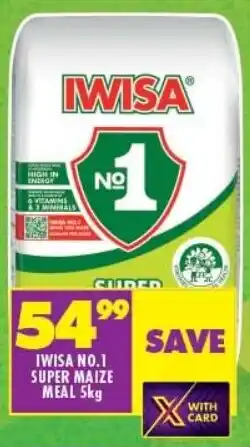 Shoprite Iwisa no.1 super maize meal offer