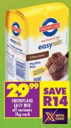 Shoprite Snowflake easy mix offer