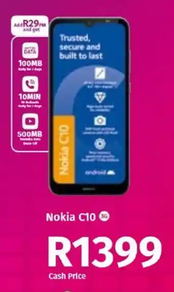 Vodacom Nokia - C10 offer