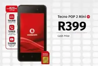 Vodacom Tecno Pop 2 Mini 3G offer