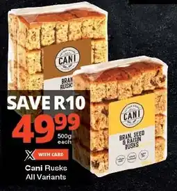 Cani Rusks All Variants