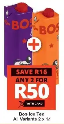 Checkers Bos Ice Tea All Variants offer