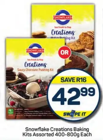 Pick n Pay Snowflake Creations Baking Kits Assorted offer