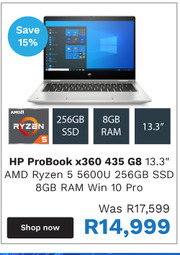 First Shop HP Probook X360 435 G8 offer