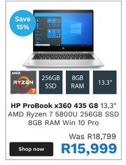 First Shop HP Probook X360 435 G8 offer
