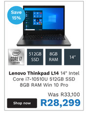 First Shop Lenovo Thinkpad L14 offer