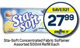 Pick n Pay Sta-Soft Concentrated Fabric Softener Assorted offer