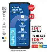 Edgars Nokia C20 - Per Month x 24 Months offer