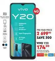 Edgars Vivo Y20 4G- Per Month x 24 Months offer