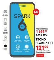 Edgars Tecno Spark 6 Go 4G offer