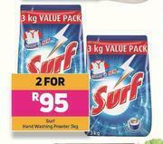 Game Surf Hand Washing Powder-For 2 x 3Kg offer
