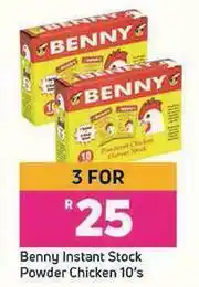 Game Benny Instant Stock Powder Chicken-For 3 x 10's offer
