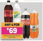Game No Sugar Coca Cola, Sprite Or Fanta-For Any 4 x 2.25L offer