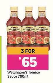 Game Wellington's Tomato Sauce-For 3 x 700ml offer