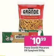 Game Pasta Grande Macaroni Or Spaghetti-500g Each offer