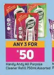 Game Handy Andy All Purpose Cleaner Refill Assorted-For Any 3 x 750ml offer