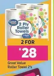 Game Great Value Roller Towel-For 2 x 2's offer