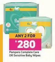 Game Pampers Complete Care Or Sensitive Baby Wipes-For Any 2 offer