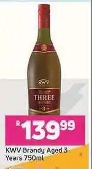 Game KWV Brandy Aged 3 Years-750ml offer
