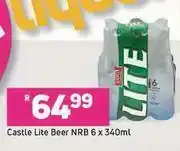 Game Castle Lite Beer NRB-6 x 340ml offer