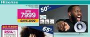 Game Hisense 50" (127cm) UHD Smart TV 50A6G offer