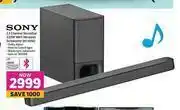Game Sony 2.1 Channel Soundbar 320W With Wireless Subwoofer HT-S350 offer