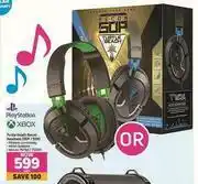 Game Play Station/Xbox Turtle Beach Recon Headsets (50P/ 50X)-Each offer