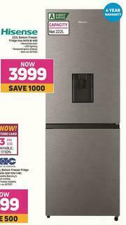 Game Hisense 222L Bottom Freezer Fridge Inox H310 BI-WD offer