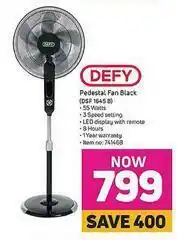 Game Defy Pedestal Fan Black DSF 1645 B offer
