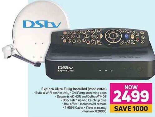 Dstv Explora Ultra Fully Installed offer at Game