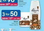 Clicks Dawn Lotion & Cream-For 3 x 400ml offer